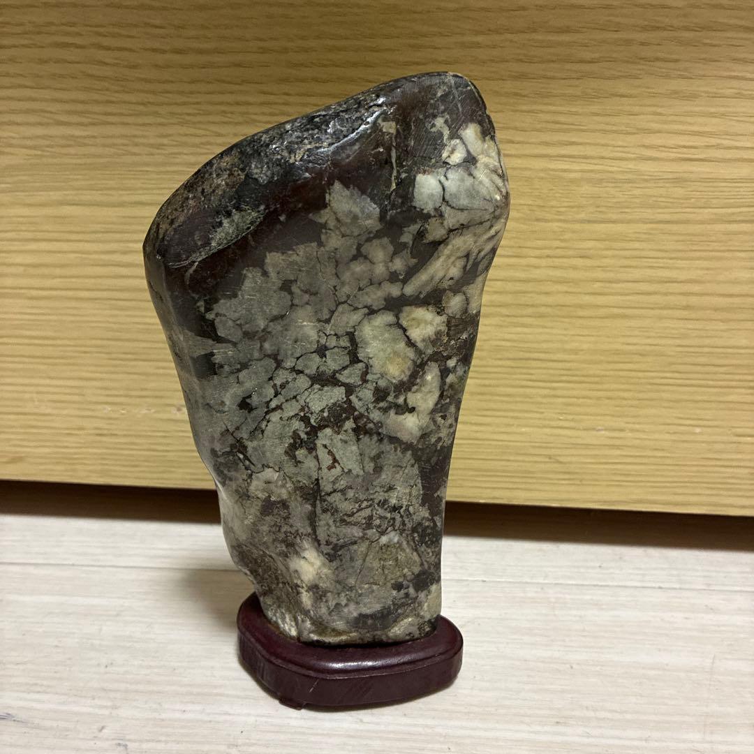 【極美品】★ 鑑賞石　菊花石　水石　盆石