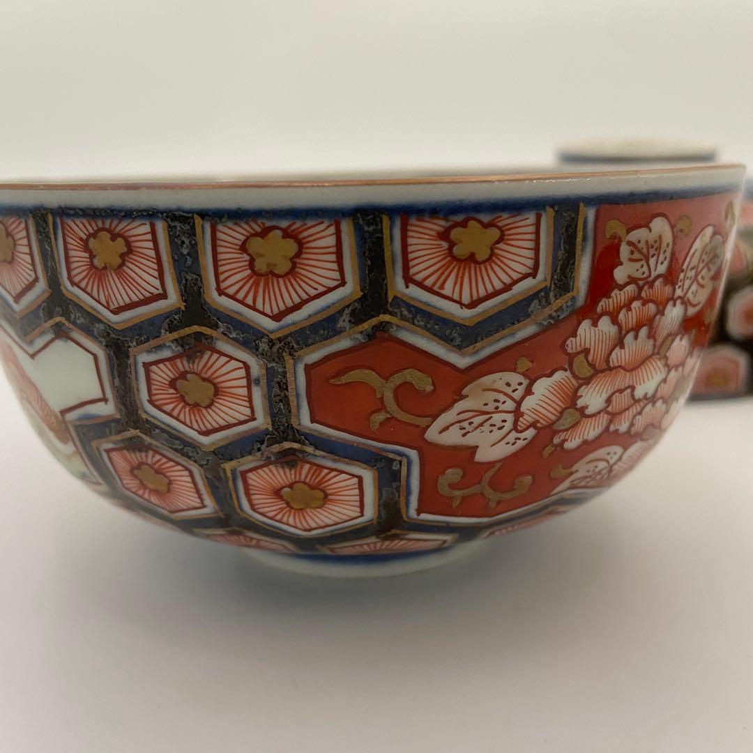 大聖寺伊万里 加賀 蓋付碗 蓋碗 煮物碗 2客 アンティーク 料亭 割烹 懐石