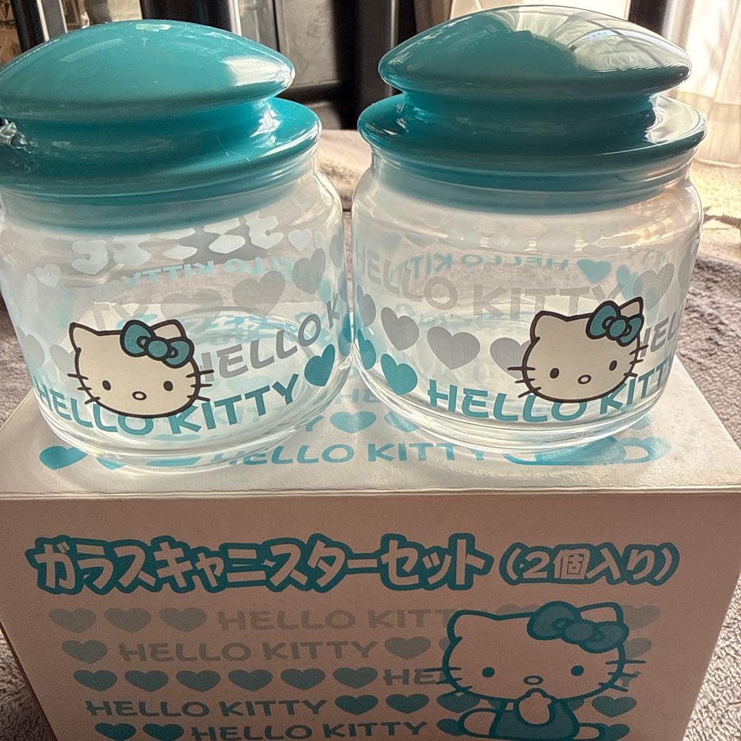 ハローキティ ガラスキャニスターセット 2個入り - メルカリ
