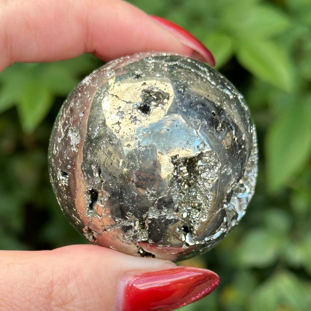 パイライト 黄鉄鉱 邪気祓い 丸玉 スフィア MY485