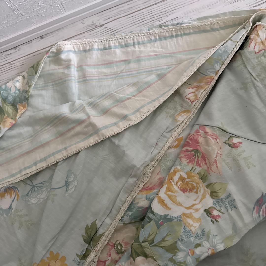 ローラアシュレイ　掛け布団カバー　チャールベリー　ダックエッグ　ダブル