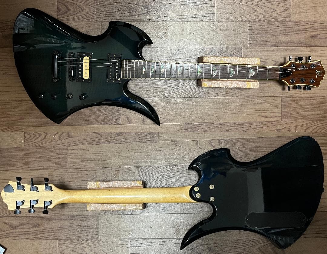 B.C.RICH モッキンバード シースルーブラック 虎目 ディマジオ ケース付