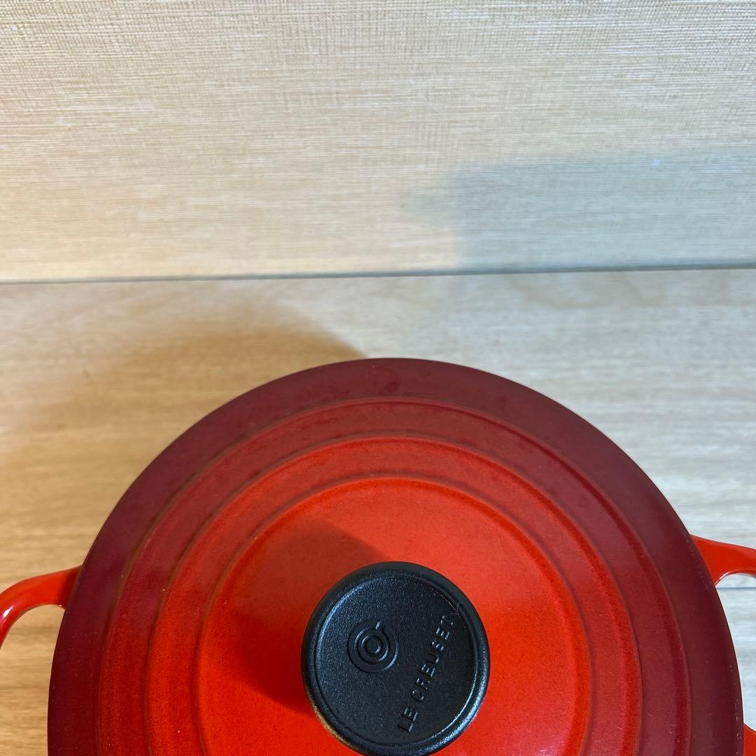 ルクルーゼ　ココットロンド　18cm チェリーレッド　両手鍋　鍋