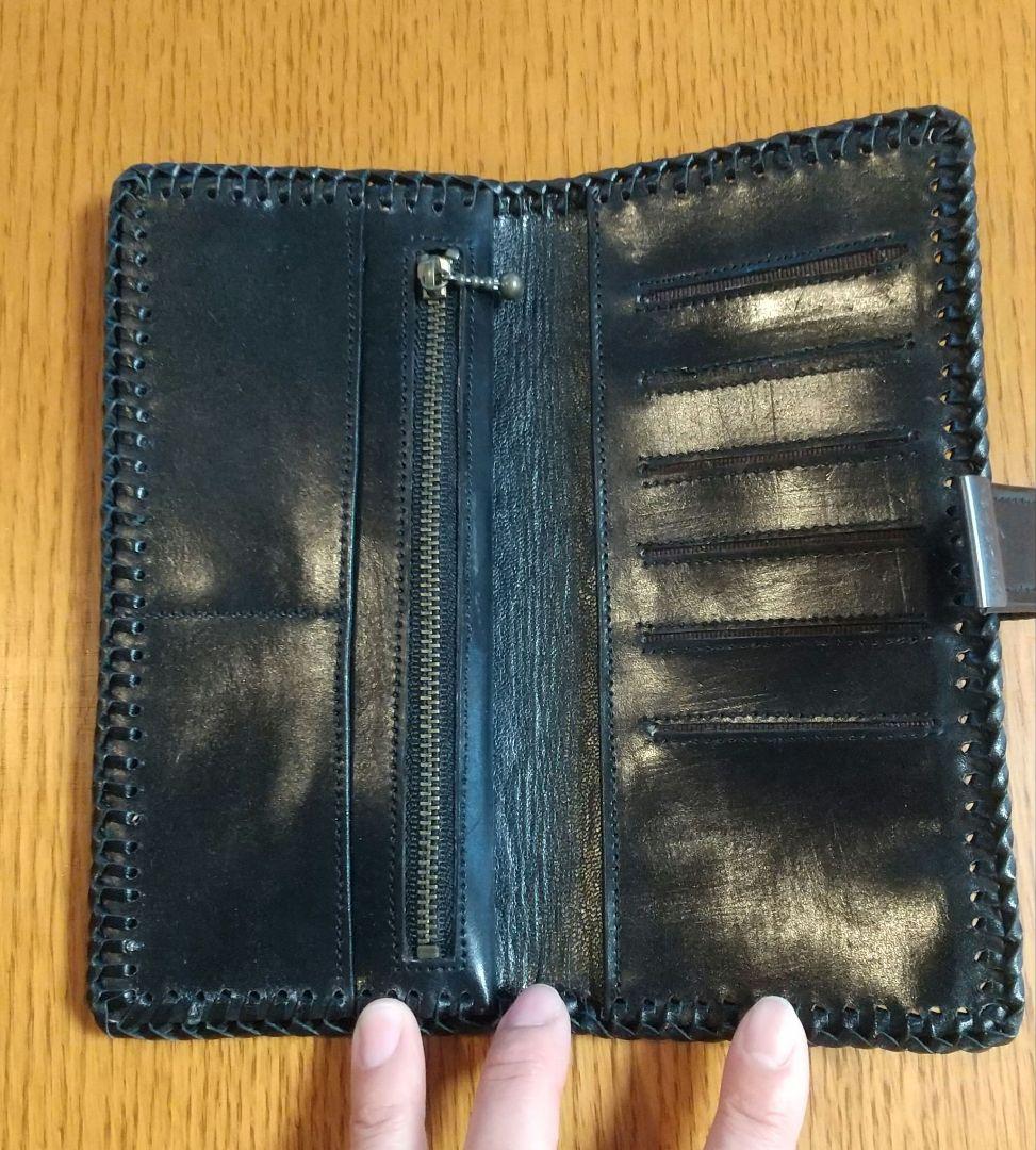 レザークラフト長財布(本革使用) カラー,,,ブラック