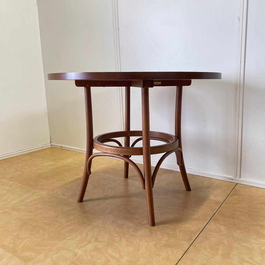 フランスベッド TON ダイニングテーブル 丸テーブル 曲木 アンティーク