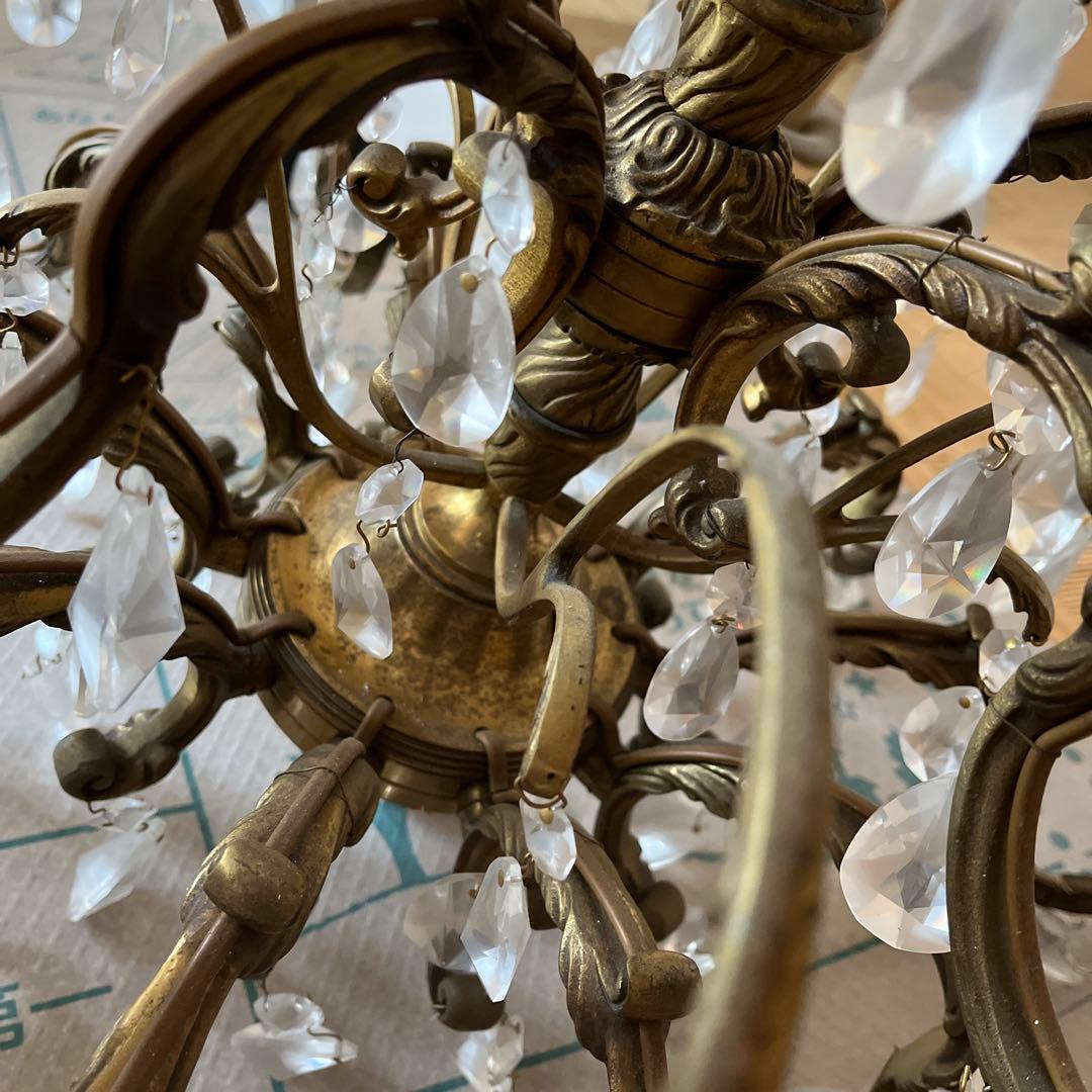 ヤマギワ　照明　オーストリア　1980　アンティーク　ビンテージ　シャンデリア