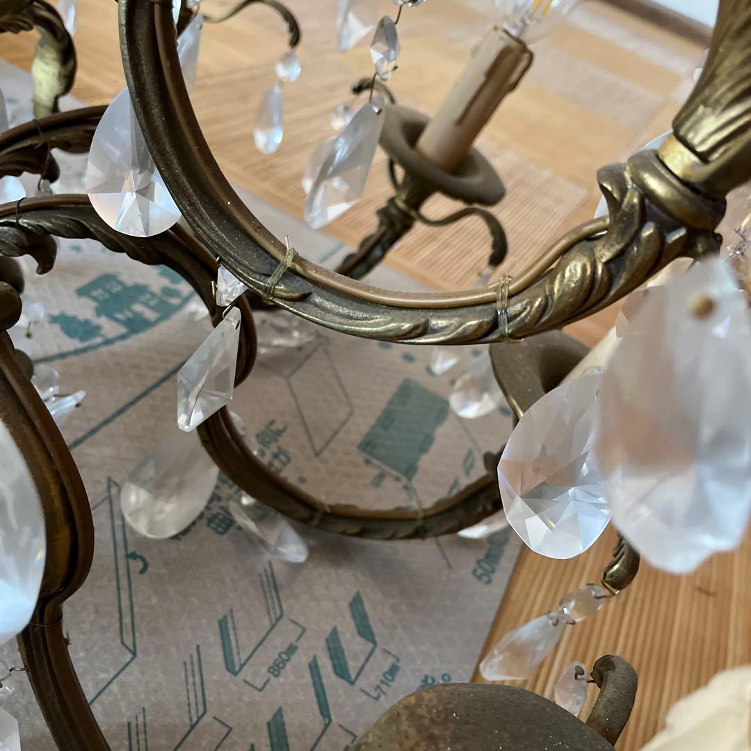 ヤマギワ　照明　オーストリア　1980　アンティーク　ビンテージ　シャンデリア