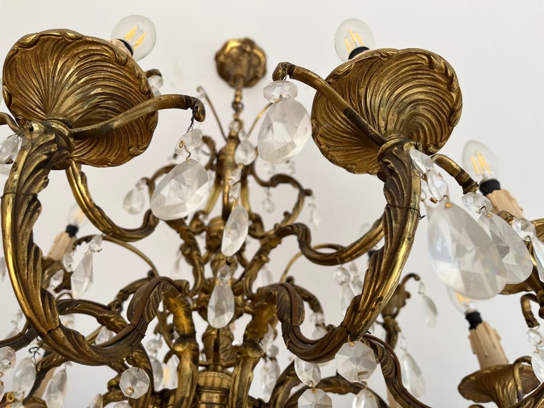 ヤマギワ　照明　オーストリア　1980　アンティーク　ビンテージ　シャンデリア