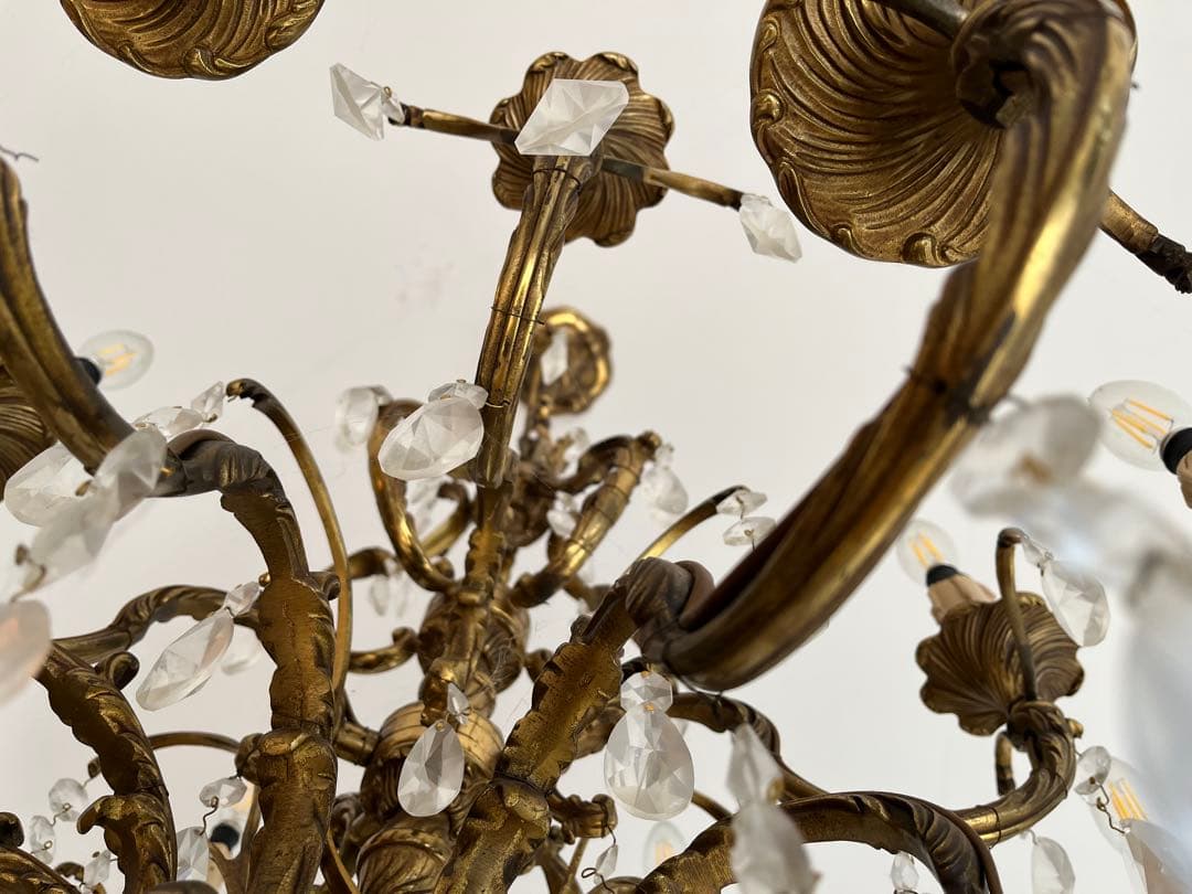 ヤマギワ　照明　オーストリア　1980　アンティーク　ビンテージ　シャンデリア