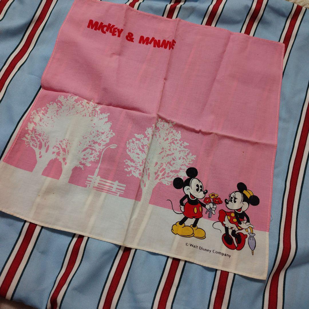 ミッキー＆ミニー ハンカチ 3枚セット 昭和 レトロ - メルカリ