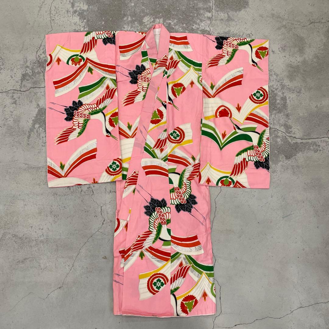 七五三　3歳着物 アンティーク着物【K3-20】