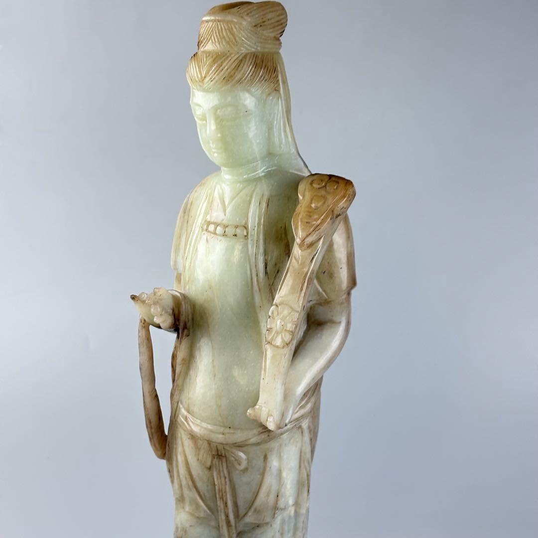 仏教美術 玉石 細密彫刻 立像 仏像