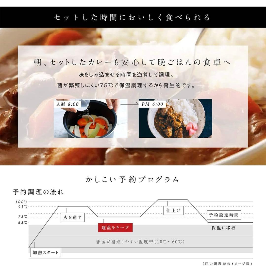 siroca電気圧力鍋おうちシェフSP-2DF231 ホワイト　21年製