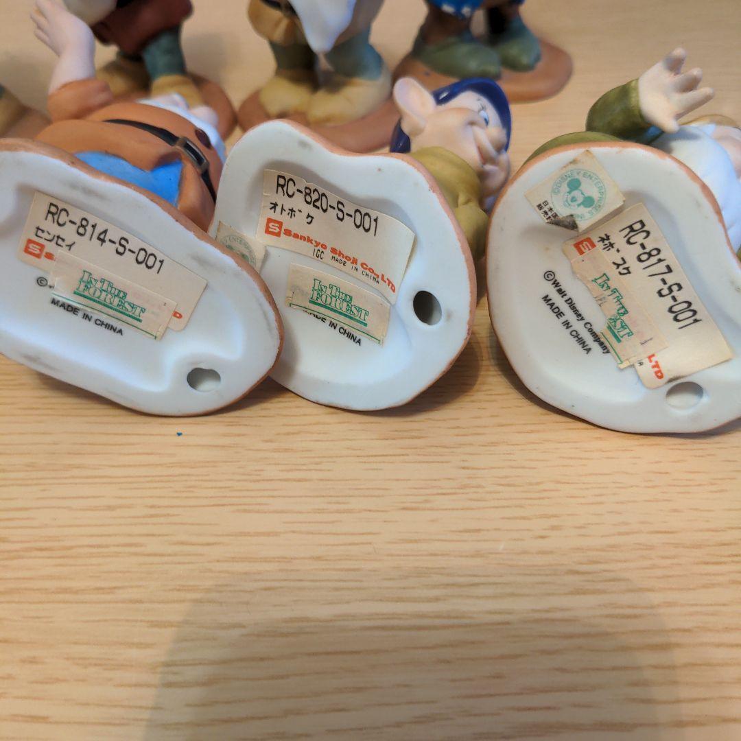 ディズニー　白雪姫と7人の小人　 Sankyo Shoji 置物