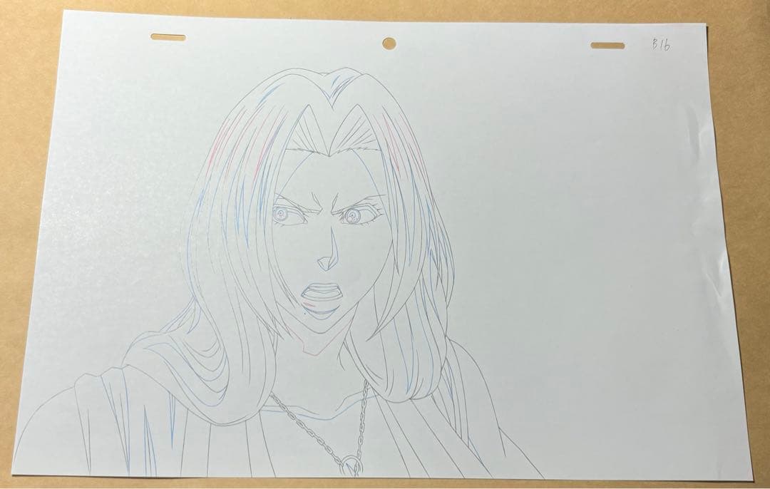 BLEACH 松本乱菊　セル画　2枚　アニメ　直筆　レイアウト