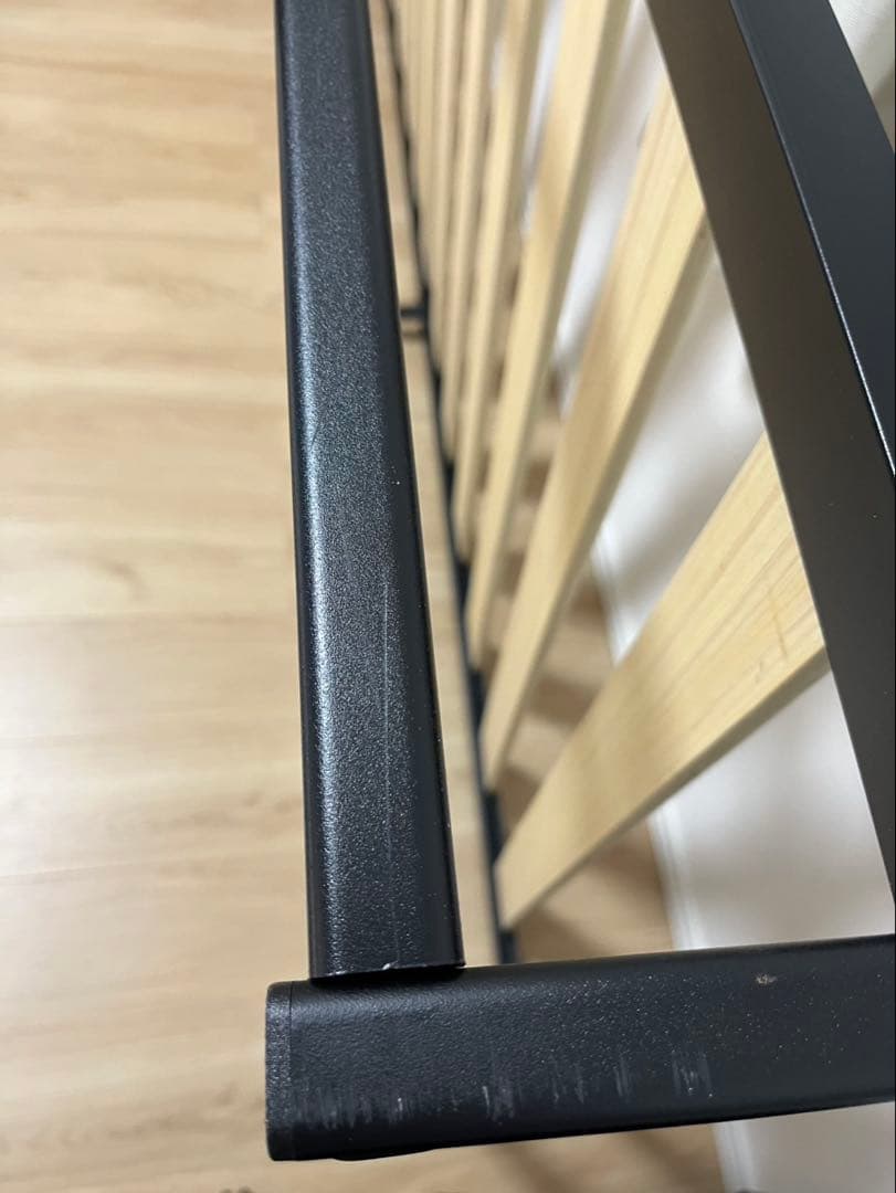 【良品】ZINUS Joseph メタルベッド　シングル　ブラック