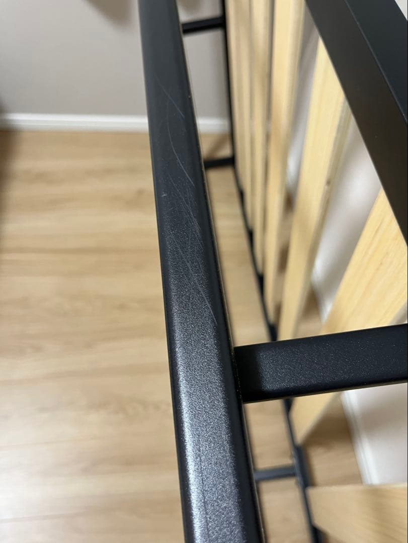 【良品】ZINUS Joseph メタルベッド　シングル　ブラック