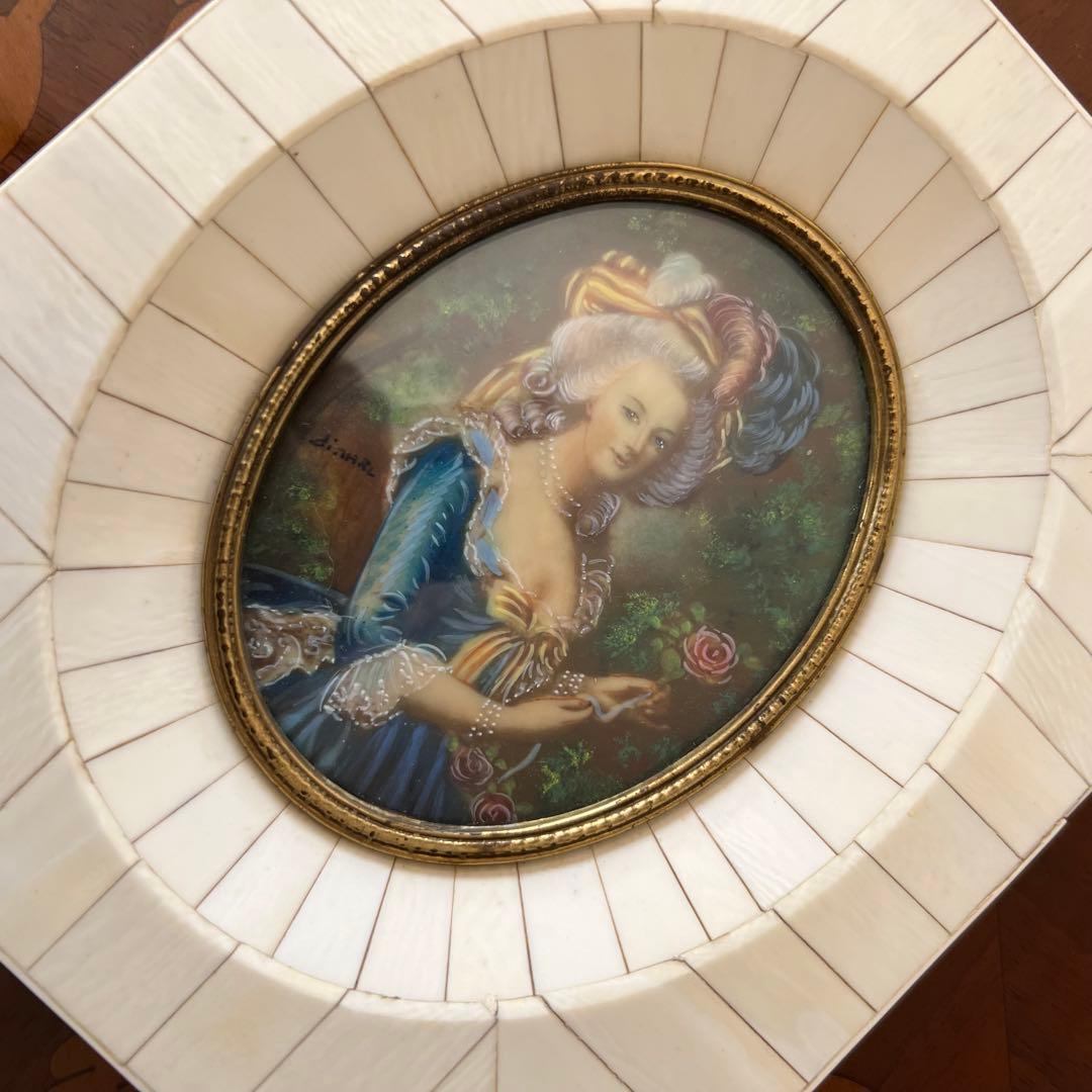 フランス　アンティーク♡ マリー　アントワネット　ミニチュアール　肖像画