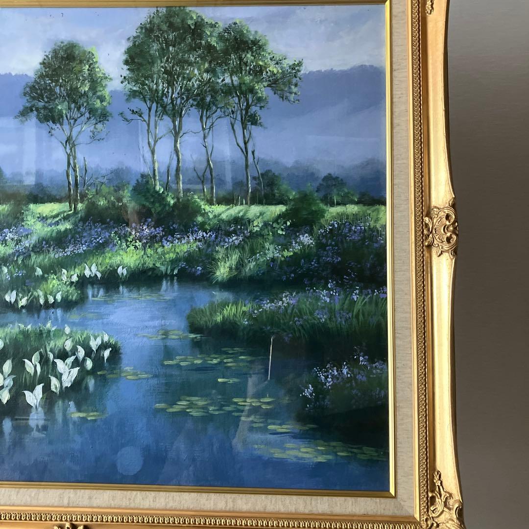 唐沢政道　朝霧　油彩　20号