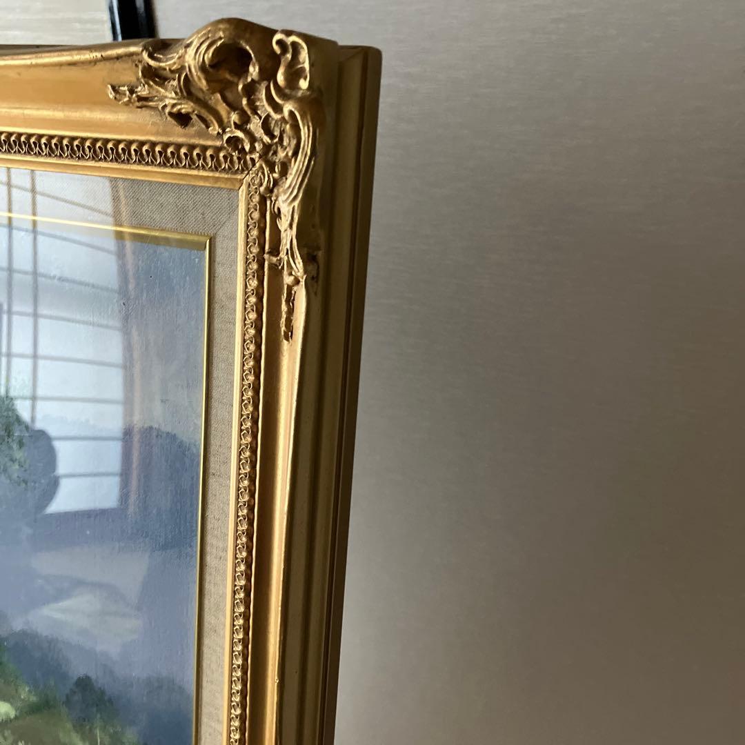 唐沢政道　朝霧　油彩　20号