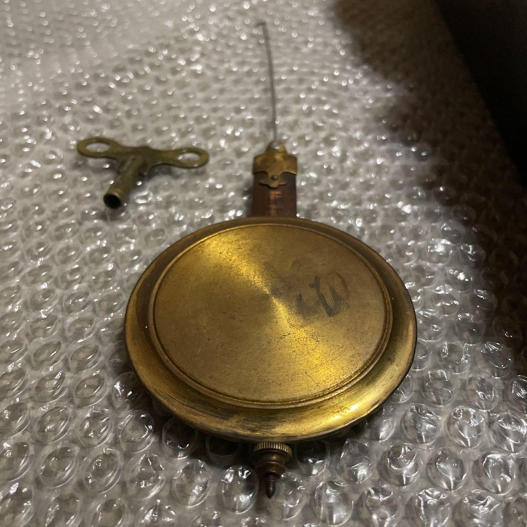 希少＊柱時計 だるま時計 四つ丸 ゼンマイ式 アンティーク