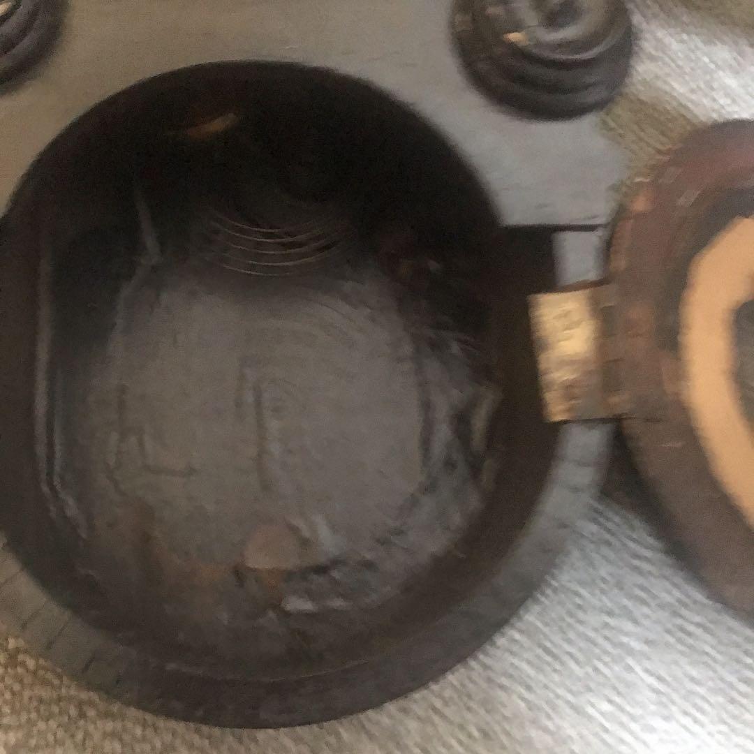 希少＊柱時計 だるま時計 四つ丸 ゼンマイ式 アンティーク