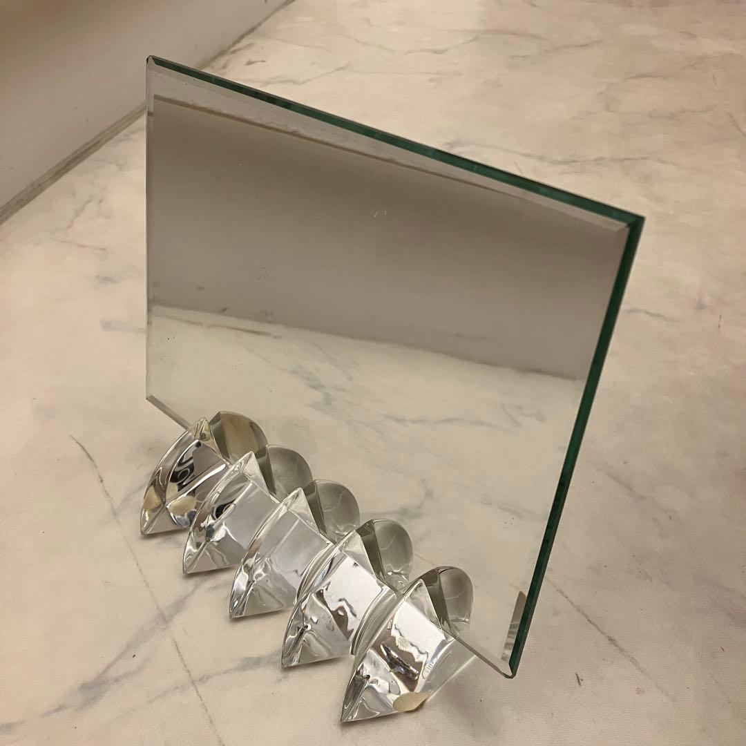 美品★Baccarat バカラ フォトフレーム 写真立て　ミラースタンド　箱付き