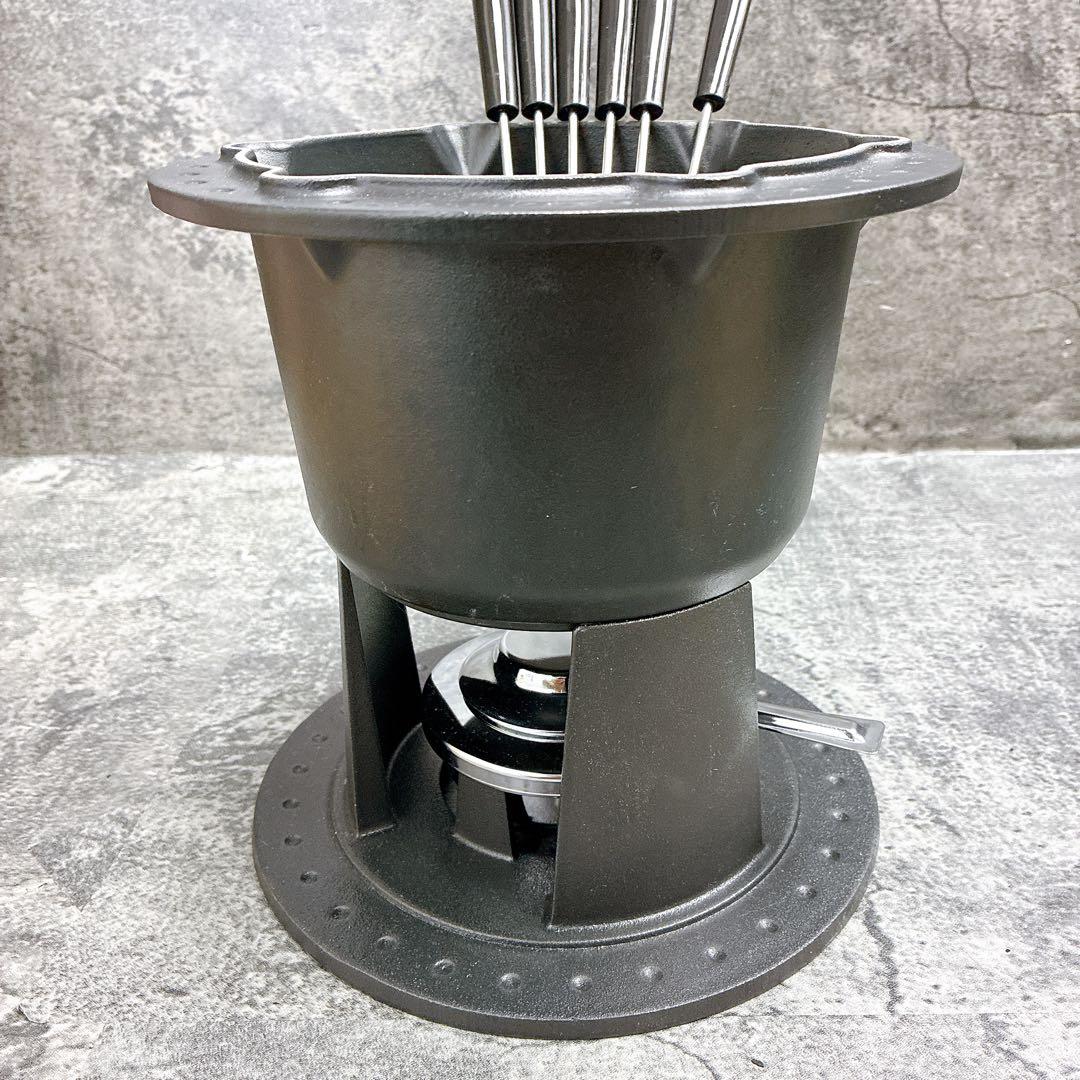 LE CREUSET コンパクトフォンデュセット ブラック