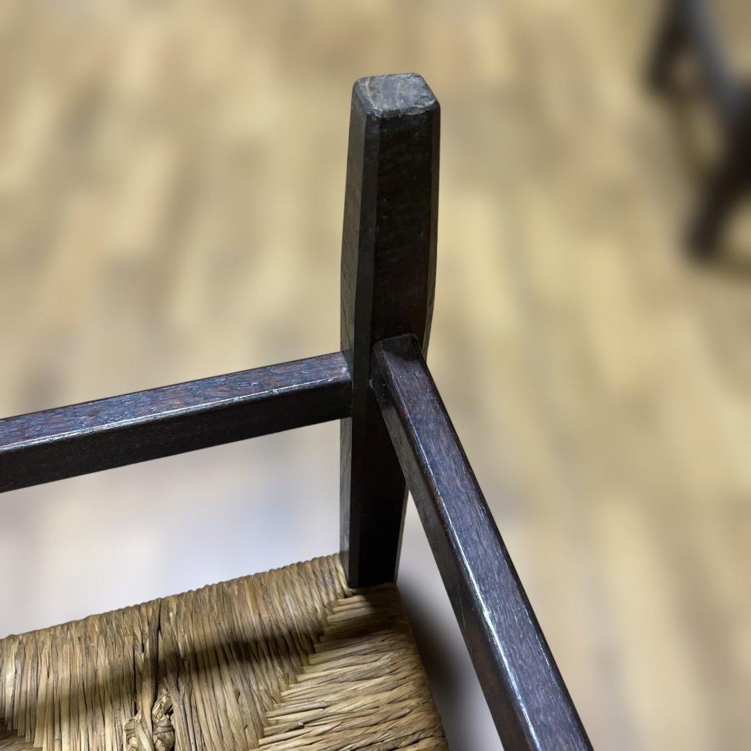 【松本民芸家具】ラッシスツール ◆ラッシ編み◇希少A