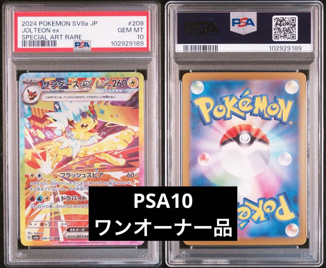 PSA10】サンダースex SAR 209/187 テラスタルフェスex - メルカリ