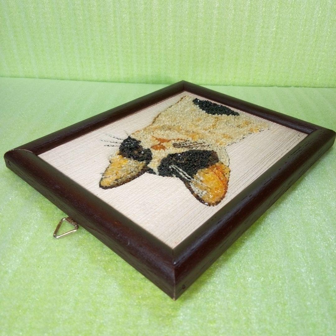 猫の額　ハチワレ　アート　インテリア　オブジェ　レア　希少