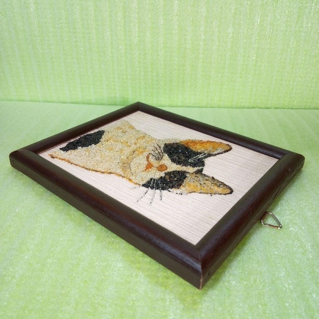 猫の額　ハチワレ　アート　インテリア　オブジェ　レア　希少