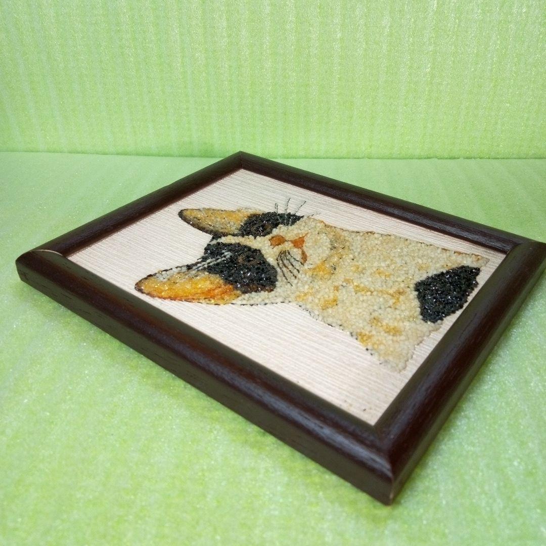 猫の額　ハチワレ　アート　インテリア　オブジェ　レア　希少