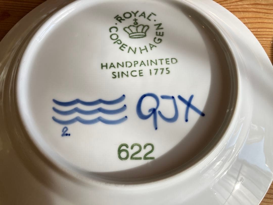 ロイヤルコペンハーゲン　ブルーフルーテッドメガ　22プレート×6