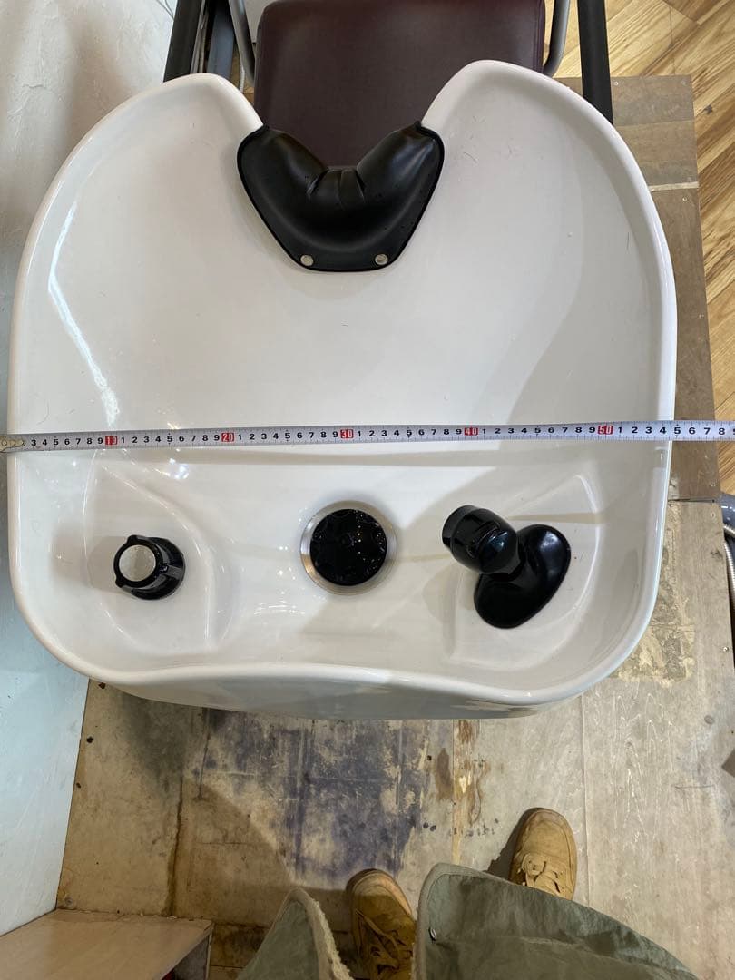 古*リ様 タカラベルモント　シャンプー台 ホワイト・ブラウン