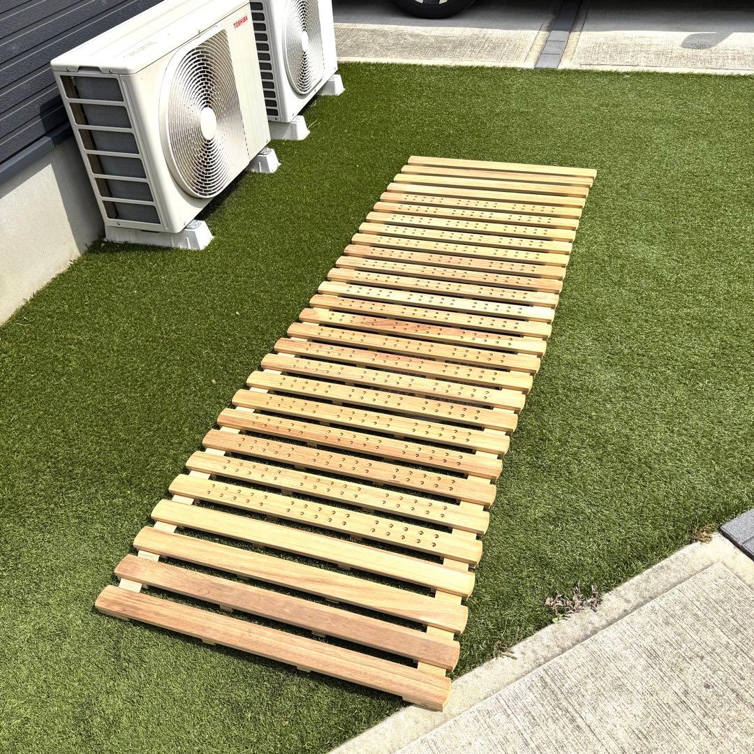 【美品】すのこベット ダブルサイズ 巻きすのこ すのこロール