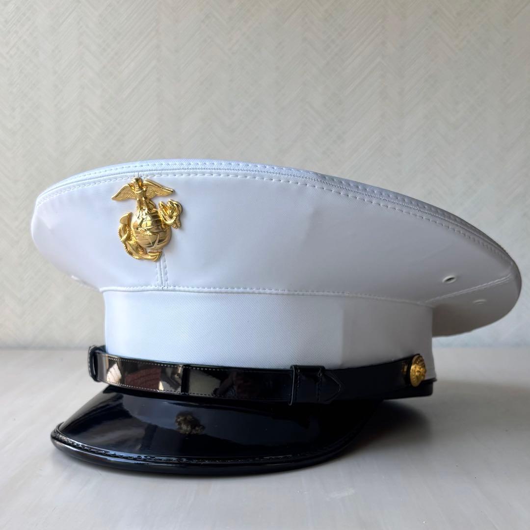 海兵隊ブルードレスキャップ 米軍 ホワイト制帽 ミリタリー帽子 - メルカリ