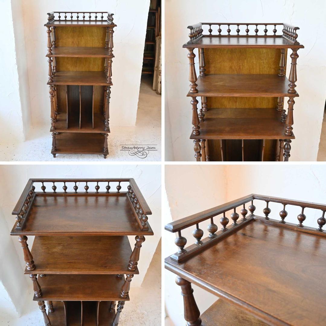 L3610-27 フランスアンティーク ブックシェルフ 収納 本棚 キャビネット