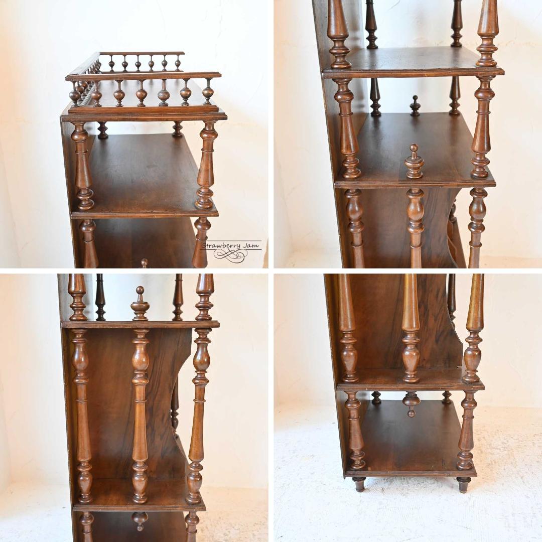 L3610-27 フランスアンティーク ブックシェルフ 収納 本棚 キャビネット