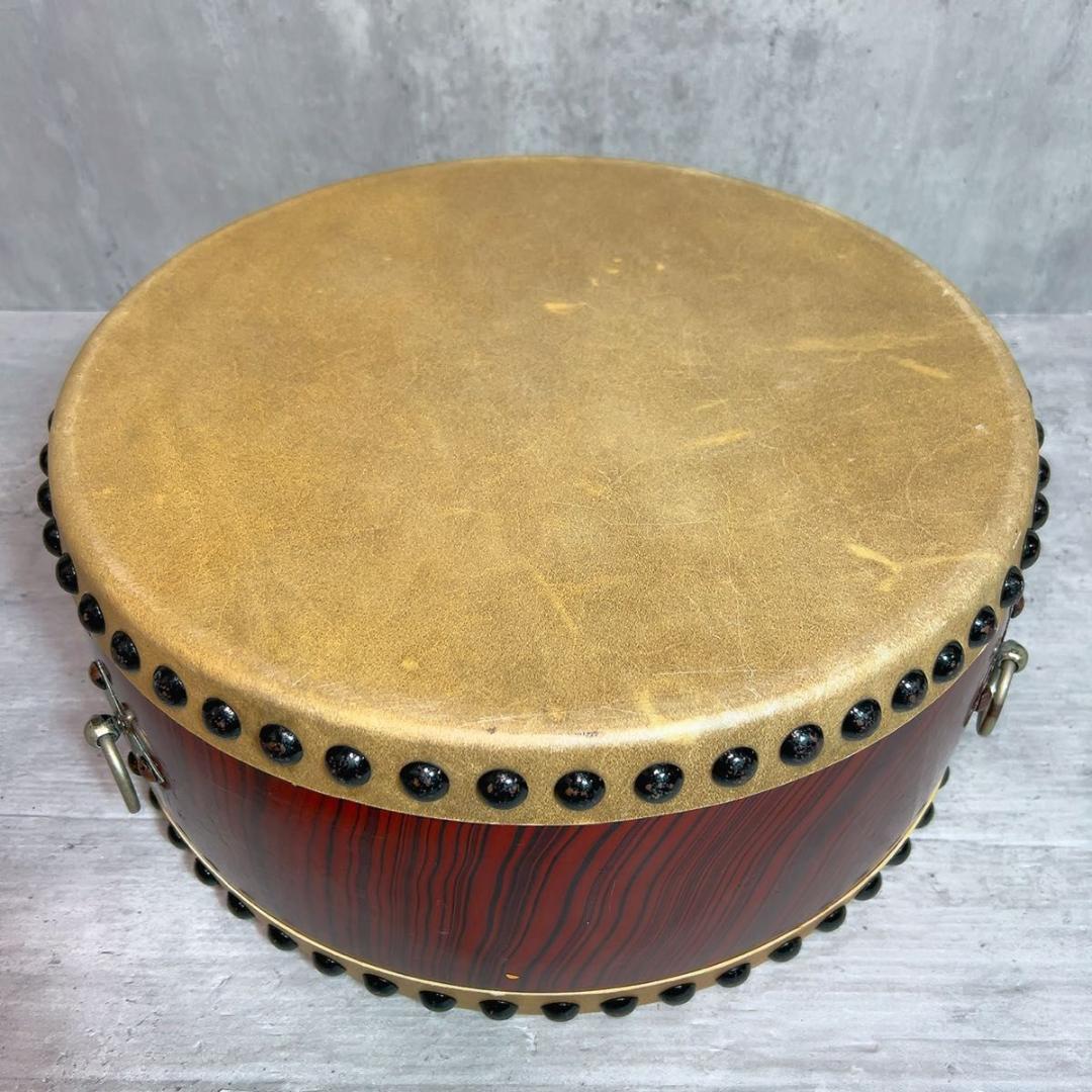 和太鼓 平太鼓 和楽器 民謡　お祭り　1.4尺　45センチ　ケース　台座