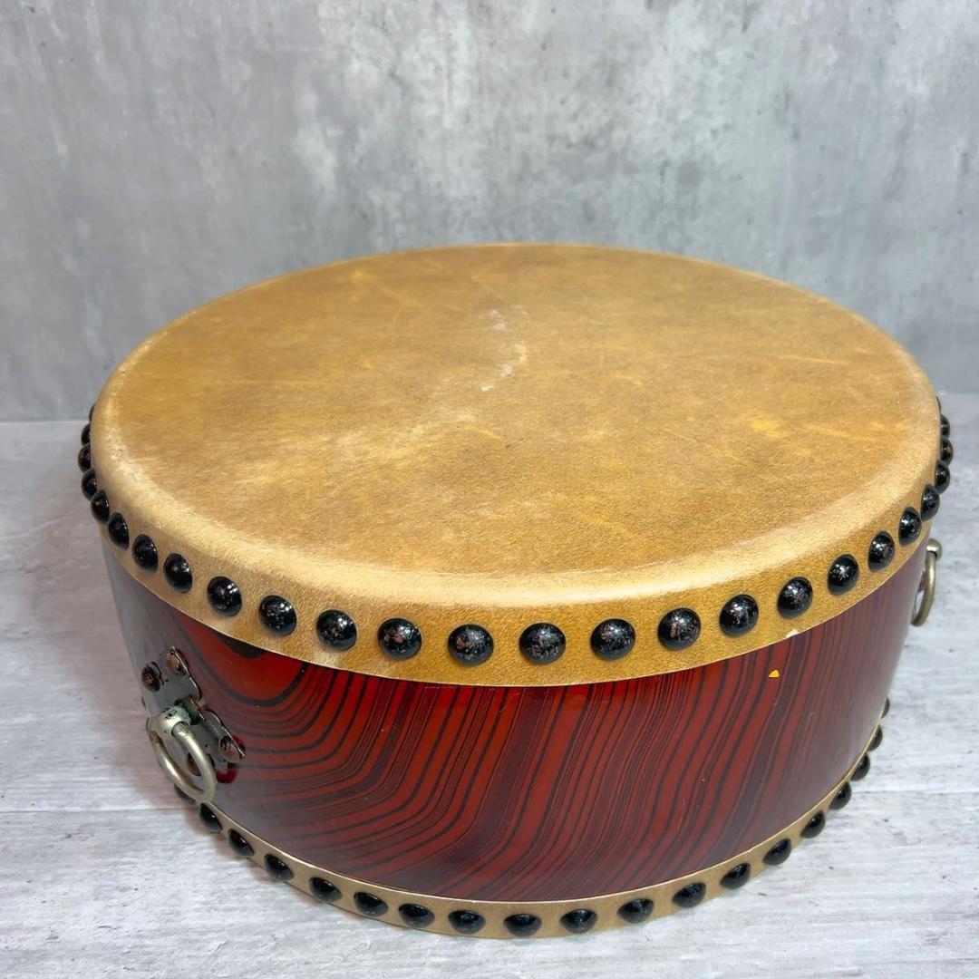 和太鼓 平太鼓 和楽器 民謡　お祭り　1.4尺　45センチ　ケース　台座