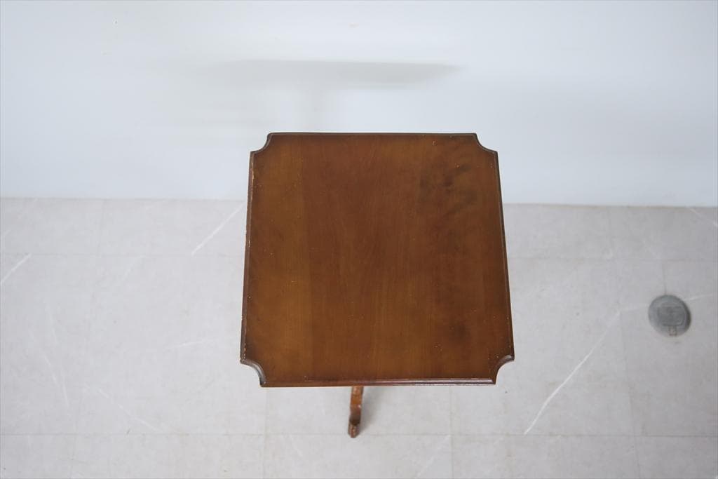 英国アンティーク木製サイドテーブルj/オケージョナル/作業机/飾り棚91-206