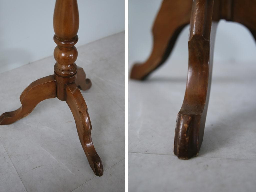 英国アンティーク木製サイドテーブルj/オケージョナル/作業机/飾り棚91-206