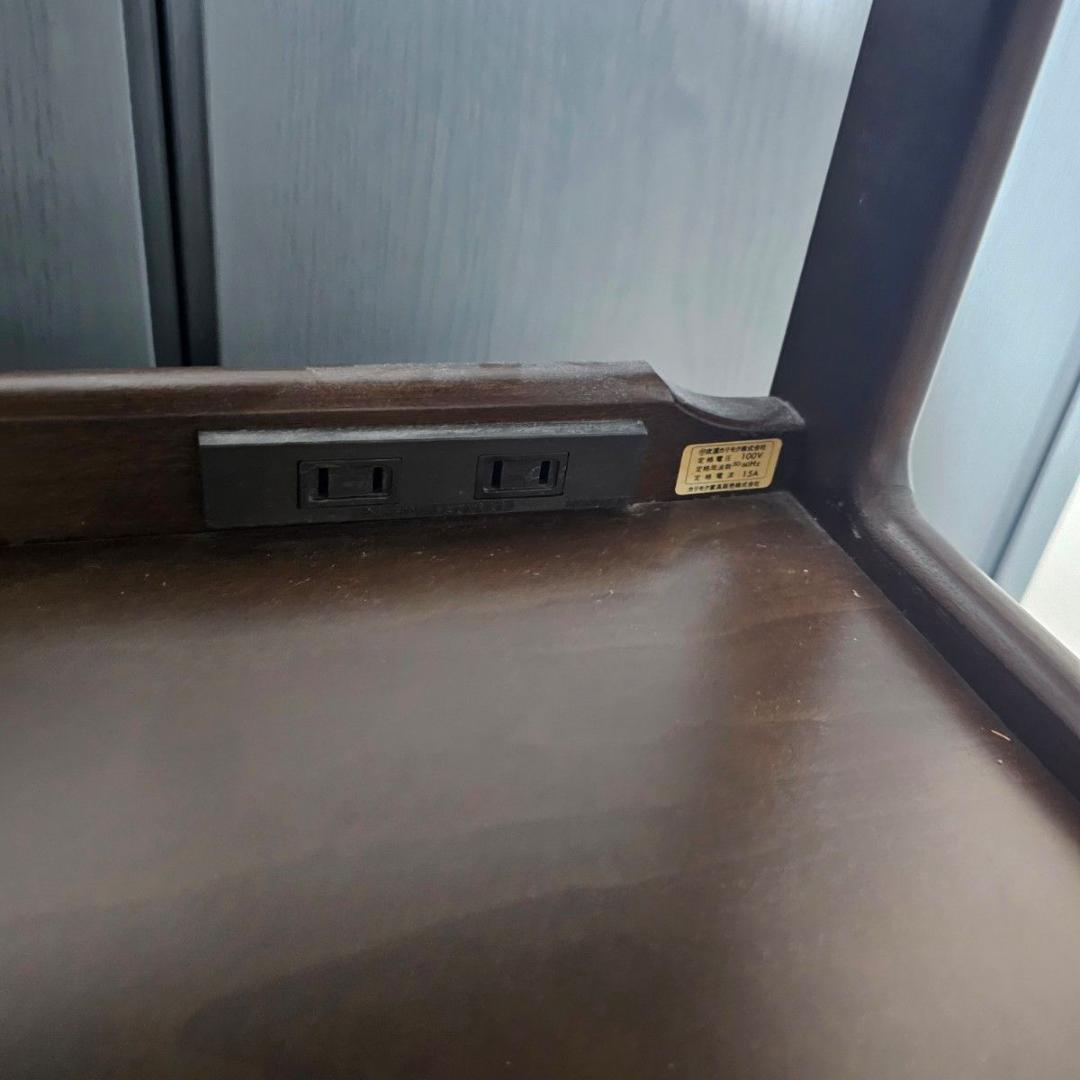 希少 カリモク　電話台　木製　ブラウン　カリモク家具 karimoku