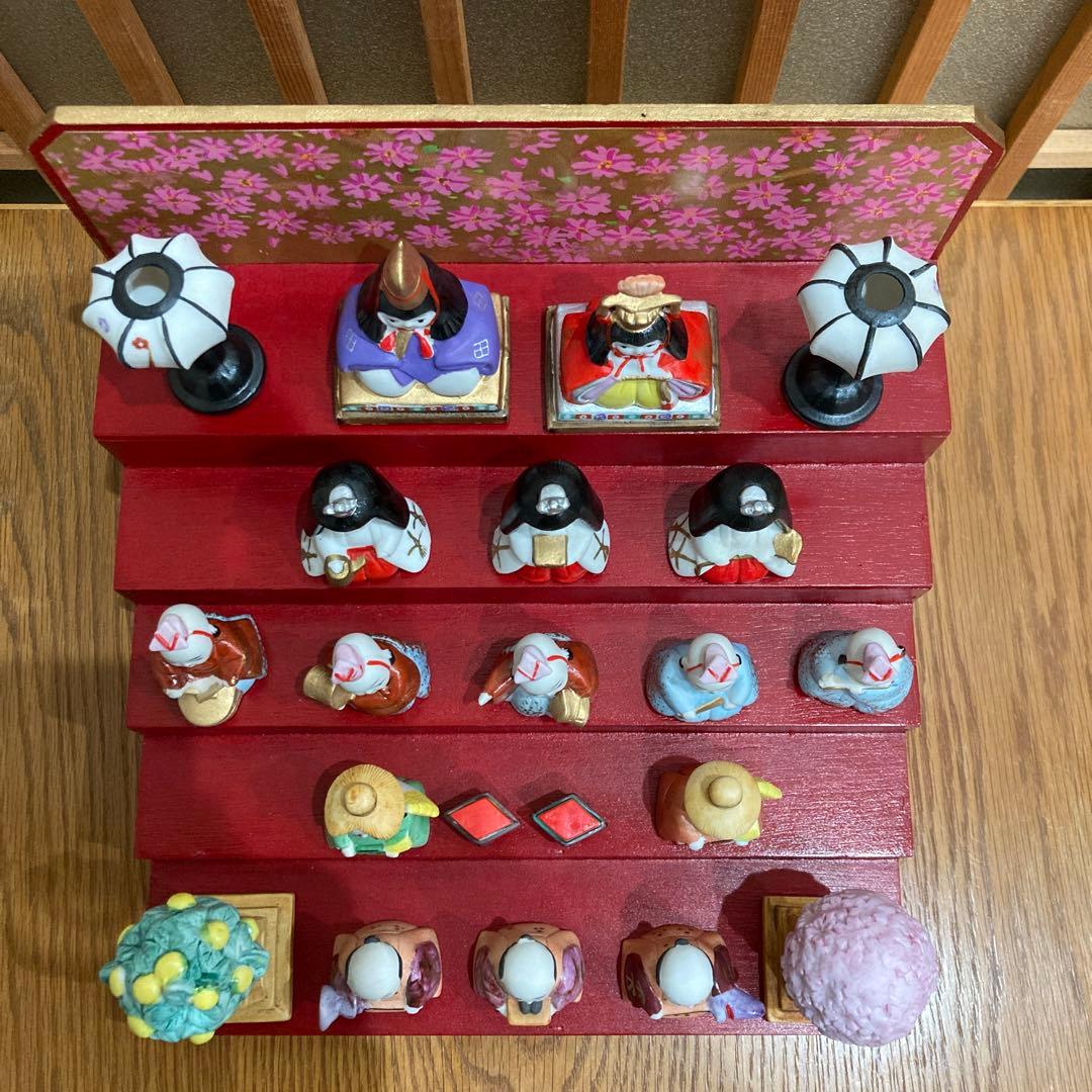 瀬戸焼　彩堂窯　川本正義作　陶製　御雛人形