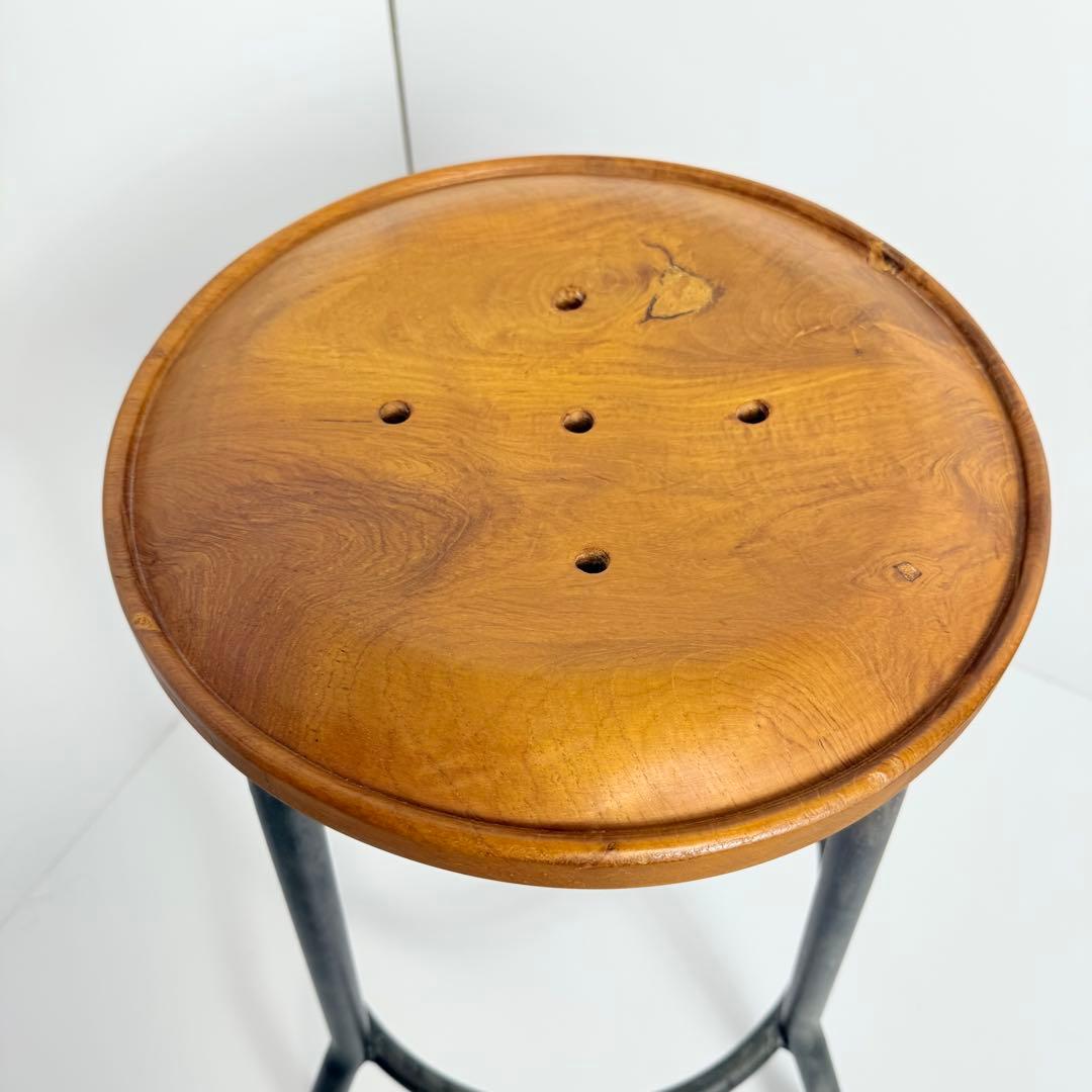 マディ ビンテージ アイアンスツール チェア　アジアン