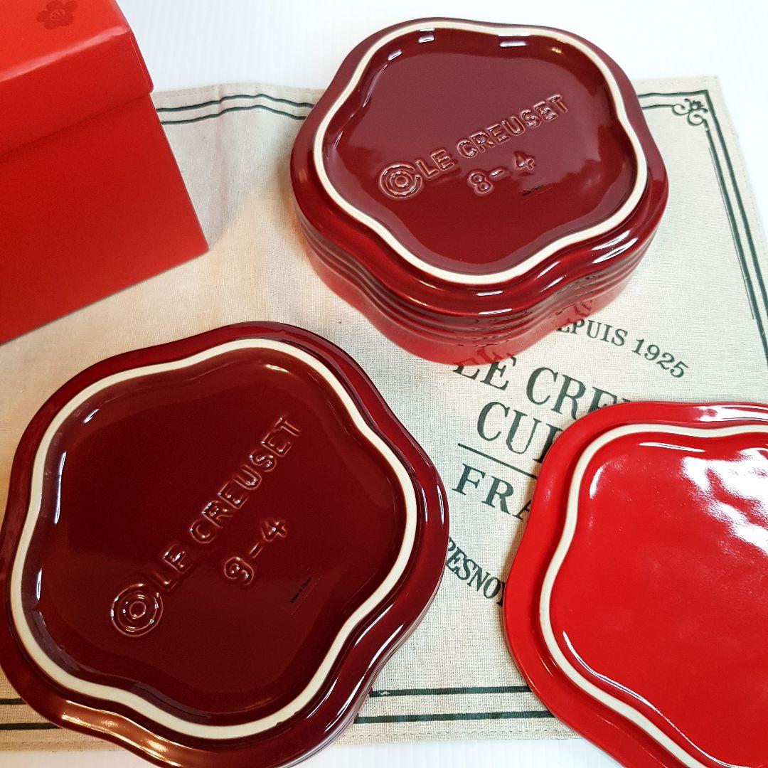 ルクルーゼ スタッキング フルール ラムカン 子 チェリーレッド - メルカリ