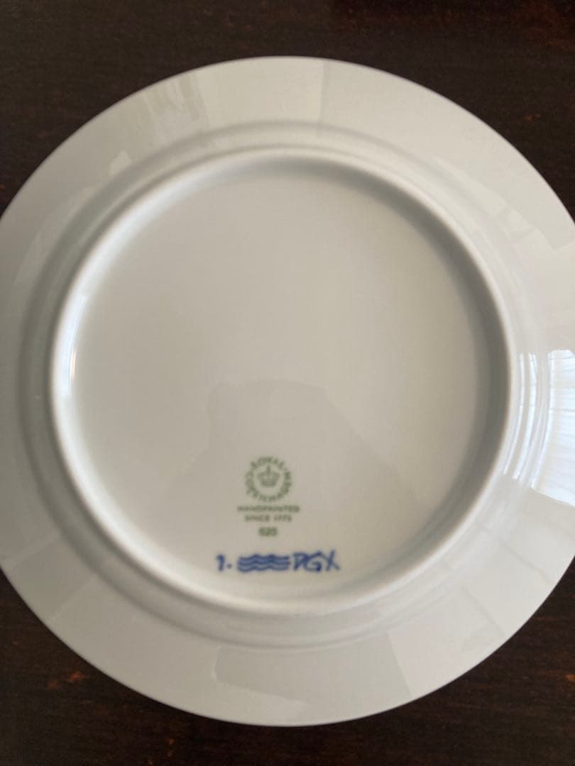 ロイヤルコペンハーゲン　ブルーブルーテッド　プレイン　プレート　19cm