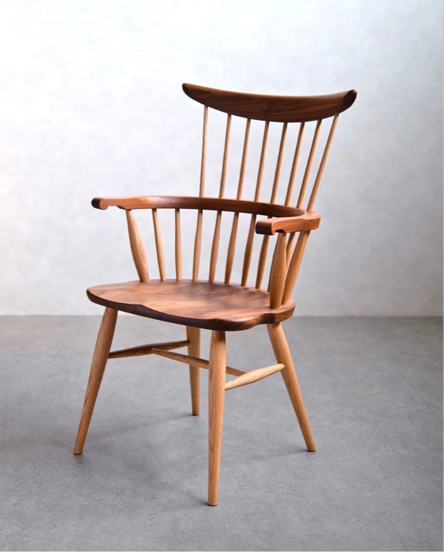 高山ウッドワークス　コームバックアームチェア/ダイニングチェア