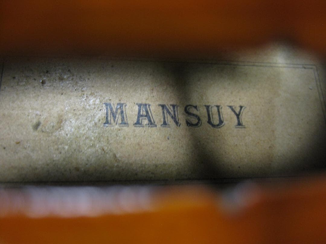 【モダンフレンチ】 ラベルテ工房製 \"MANSUY\" ca.1920 バイオリン
